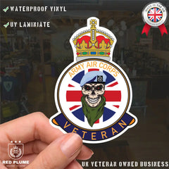 Army Air Corps Regiment UV Laminated Decal redplume