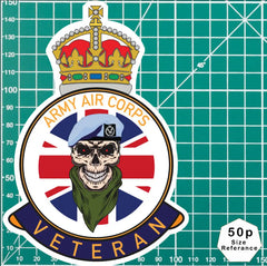 Army Air Corps Regiment UV Laminated Decal redplume