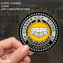 Quarrymen Widows Sons Vinyl Stickers/Decals - Red Plume