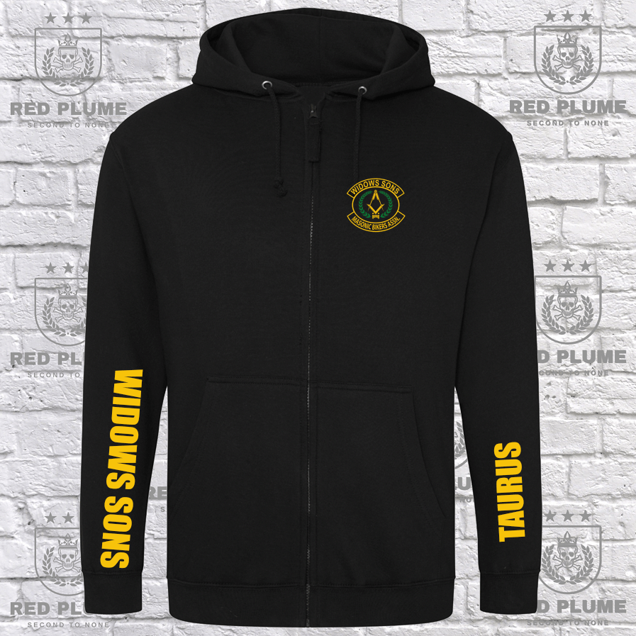 Taurus Chapter Logo Hoodie or Zoodie - Red Plume