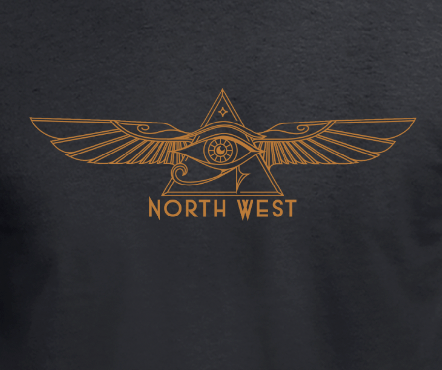 Widows Sons Eye T-Shirt & Sticker Combo - Red Plume