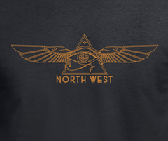 Widows Sons Eye T-Shirt & Sticker Combo - Red Plume