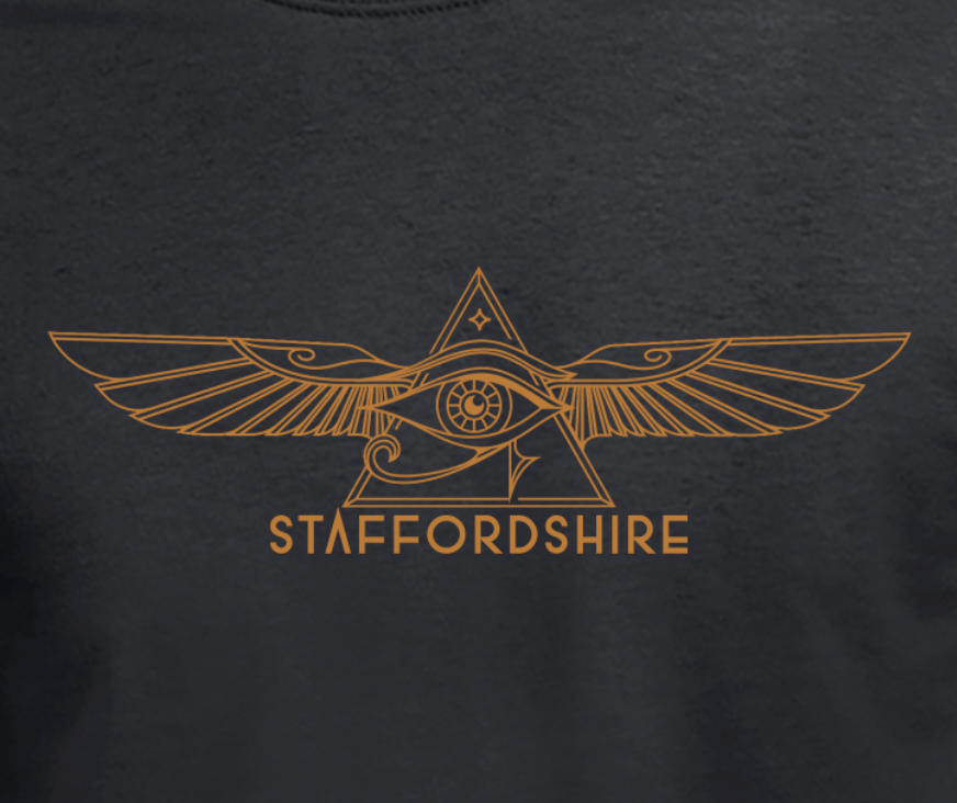 Widows Sons Eye T-Shirt & Sticker Combo - Red Plume