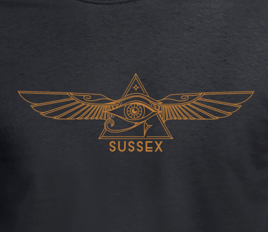 Widows Sons Eye T-Shirt & Sticker Combo - Red Plume