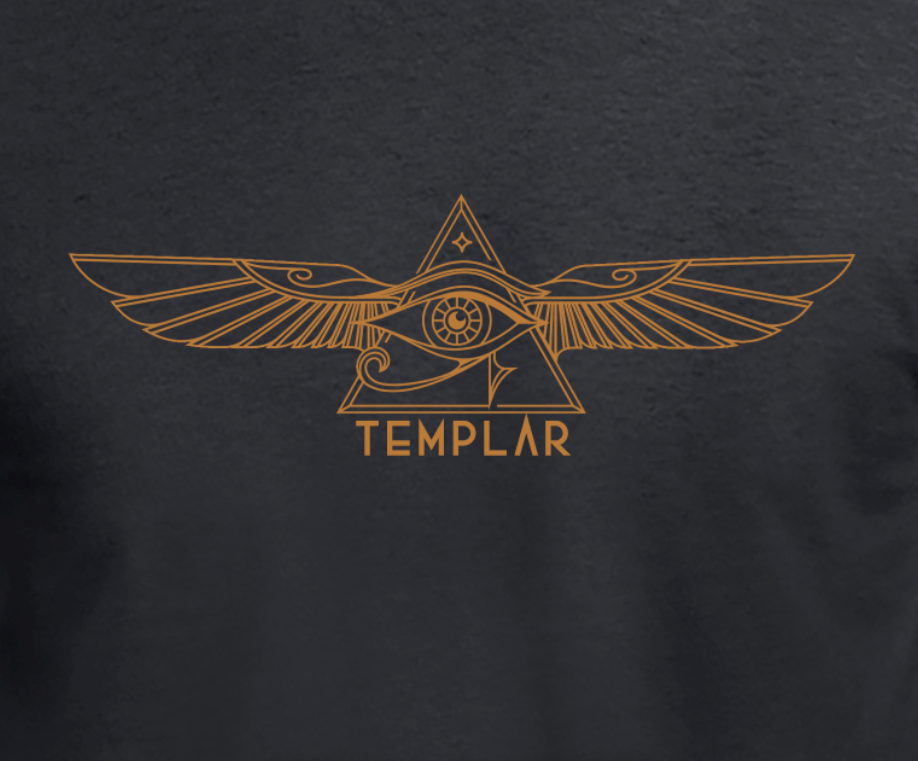 Widows Sons Eye T-Shirt & Sticker Combo - Red Plume