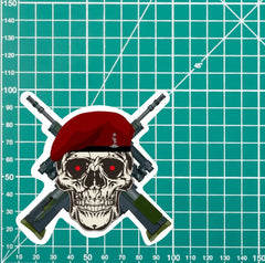 216 Parachute Squadron, Royal Signals High-Quality Vinyl Sticker - 100mm redplume