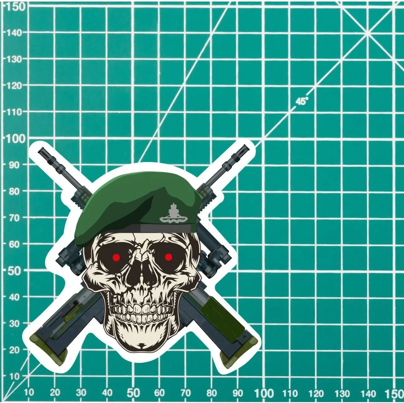 29 COMMANDO REGIMENT ROYAL ARTILLERY High-Quality Vinyl Sticker - 100mm redplume