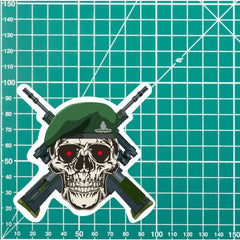 29 COMMANDO REGIMENT ROYAL ARTILLERY High-Quality Vinyl Sticker - 100mm redplume