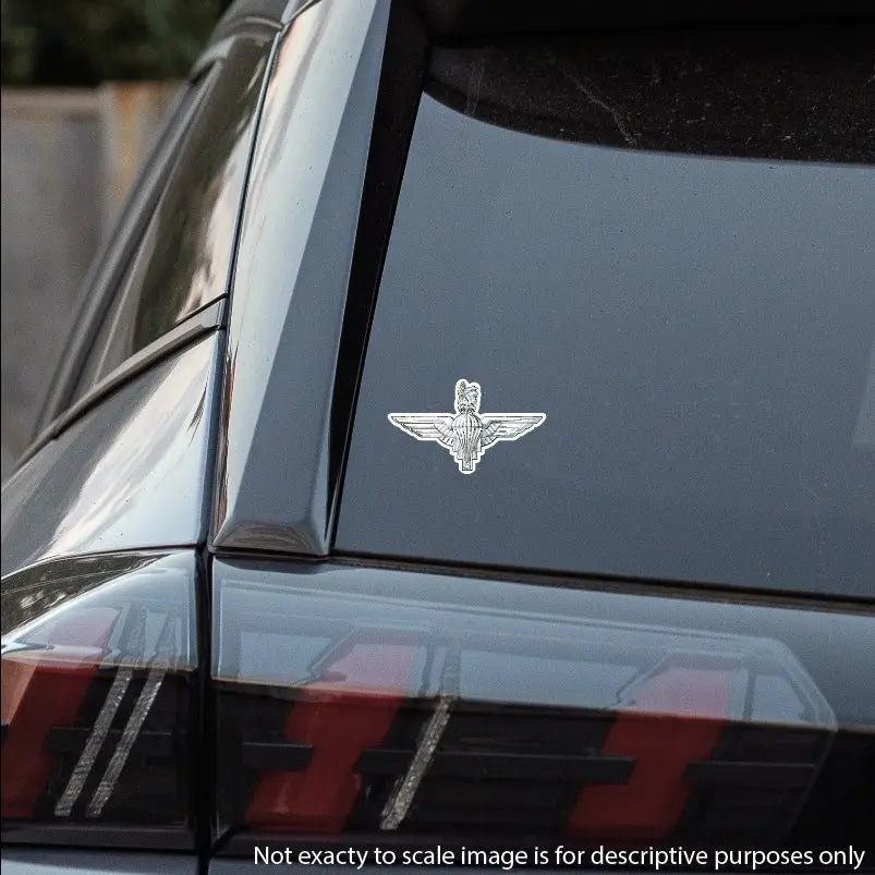 5 x Parachute Regiment Vinyl Stickers - 2x 75mm, 3x 50mm redplume