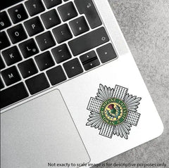 5 x Scots Guards Vinyl Stickers - 2x 75mm, 3x 50mm redplume