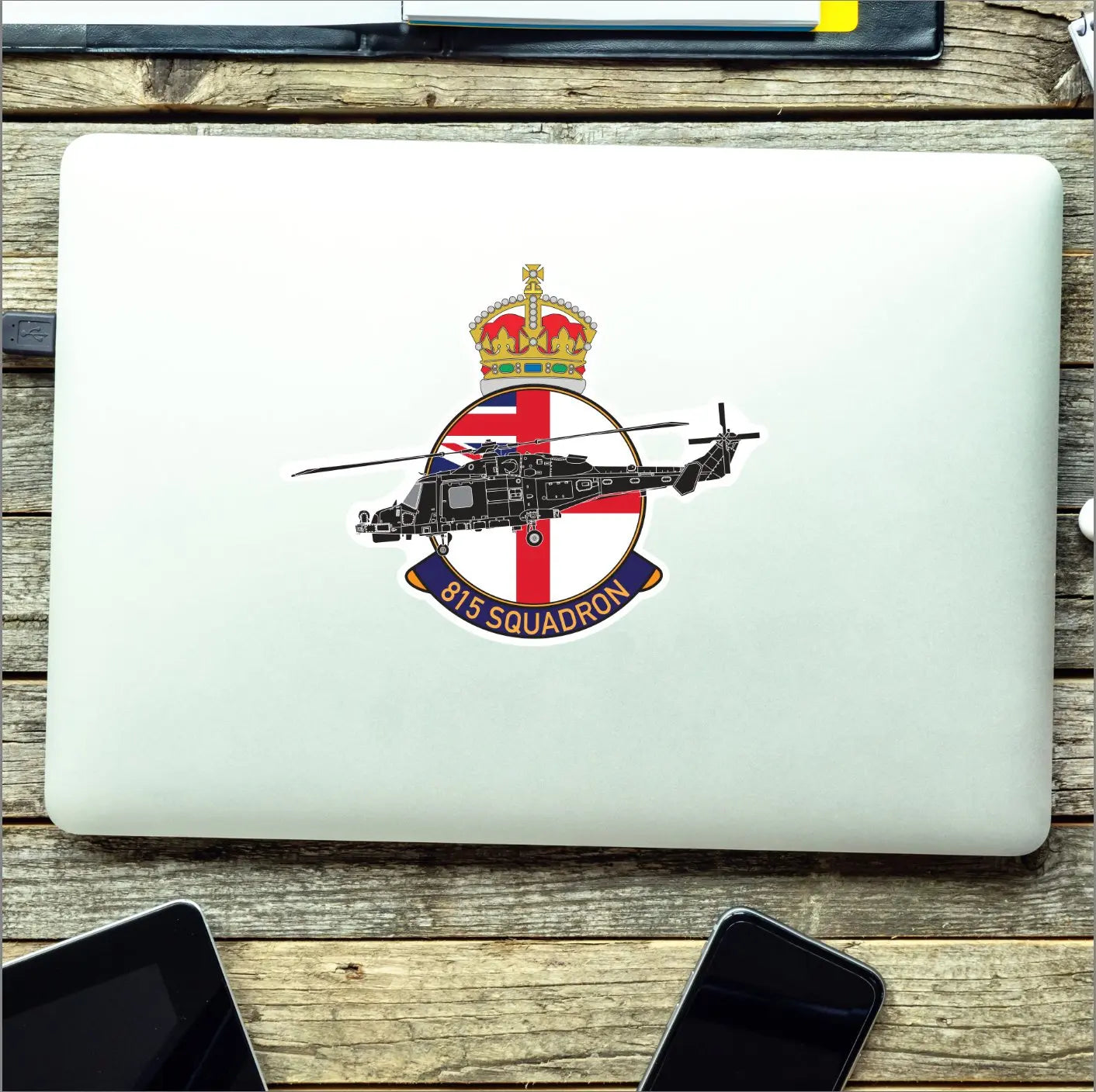 Air Fleet Arm 815 Squadron Badge Vinyl Sticker - Wildcat redplume