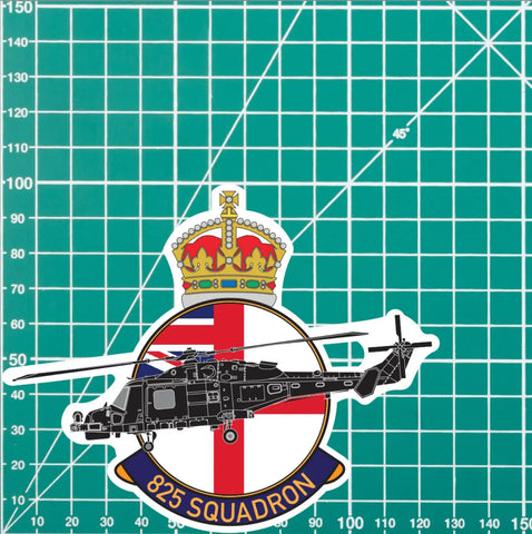 Air Fleet Arm 825 Squadron Badge Vinyl Sticker - Wildcat redplume