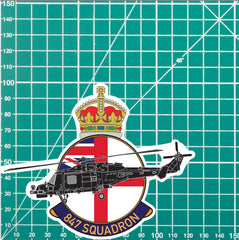 Air Fleet Arm 847 Squadron Badge Vinyl Sticker - Wildcat redplume