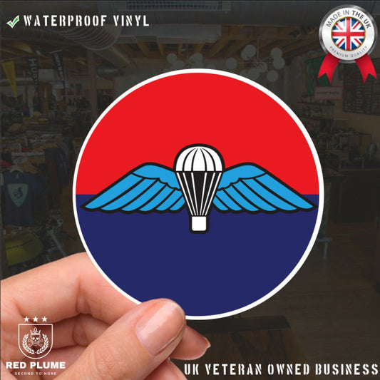 Airborne Royal Artillery Sticker 7RHA - 10cm - Waterproof Vinyl - WINGS redplume