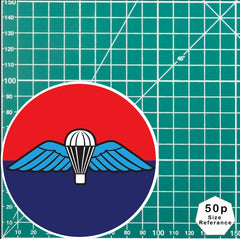 Airborne Royal Artillery Sticker 7RHA - 10cm - Waterproof Vinyl - WINGS redplume