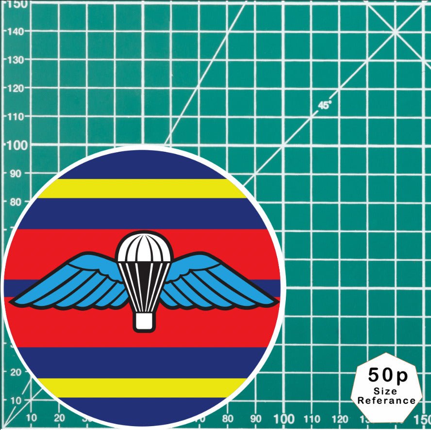 Airborne Royal Logistics Sticker/Decal - 10cm - Waterproof Vinyl - WINGS redplume