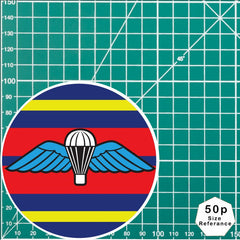 Airborne Royal Logistics Sticker/Decal - 10cm - Waterproof Vinyl - WINGS redplume