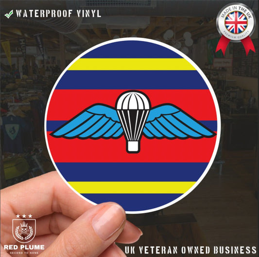 Airborne Royal Logistics Sticker/Decal - 10cm - Waterproof Vinyl - WINGS redplume