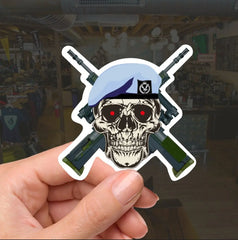 Army Air Corps AAC High-Quality Vinyl Sticker - 100mm redplume