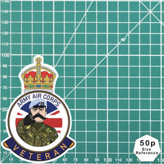Army Air Corps AAC Veteran UV Laminated Kitch & Beret Decal/Sticker redplume