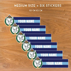 Army Air Corps AAC Waterproof Vinyl Name Stickers - Personalised redplume