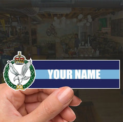 Army Air Corps AAC Waterproof Vinyl Name Stickers - Personalised redplume