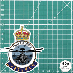 Army Air Corps Apache Veteran UV Laminated Decal redplume