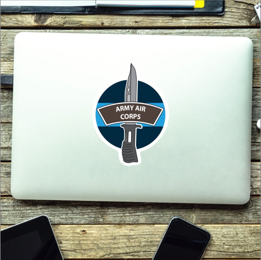 Army Air Corps Vinyl Decal, TRF Colours & Bayonet Design - 10cm redplume