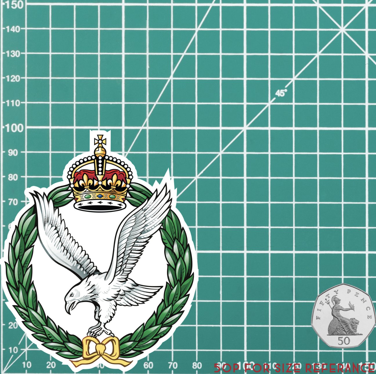 Army Air Corps Waterproof Vinyl Stickers new style redplume