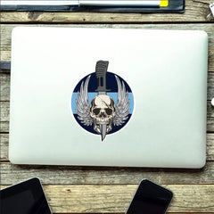 Army Air Corps Waterproof Vinyl - Winged Skull redplume