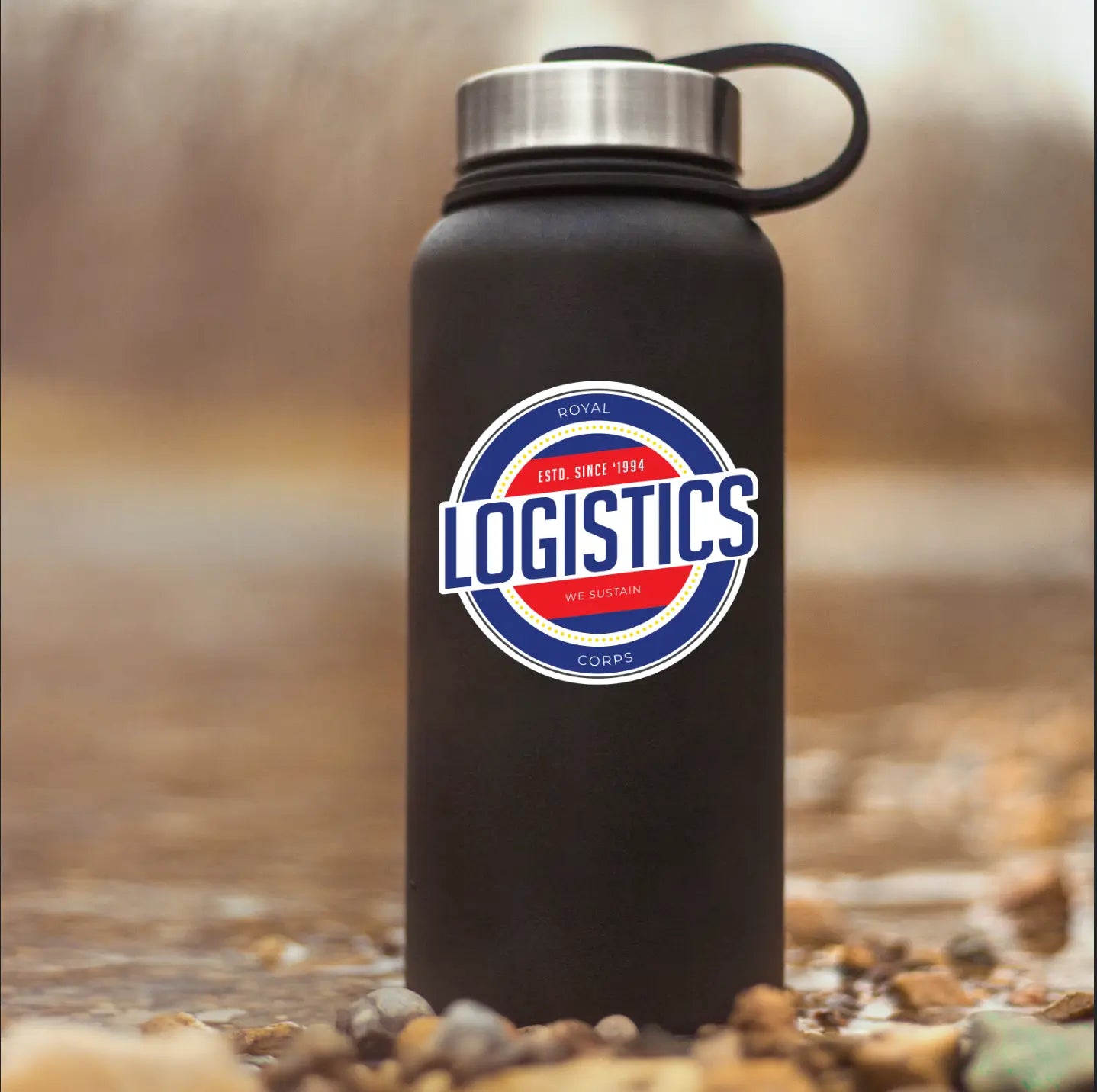 Waterproof Vinyl Decal - Royal Logistics Corps RLC | Retro Style UV Laminated redplume
