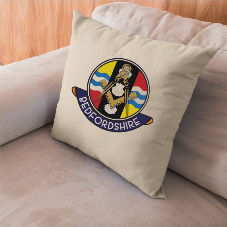 Bedfordshire Freemasons Cushion Cover - Perfect Christmas Gift redplume