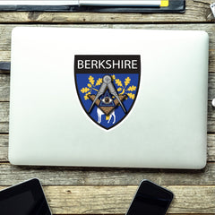 Berkshire Masonic Shield Sticker redplume