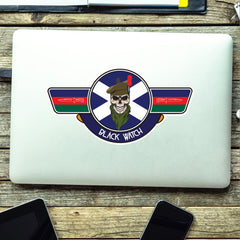 Black Watch UV Laminated Vinyl Sticker - Wings redplume