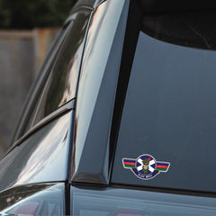 Black Watch UV Laminated Vinyl Sticker - Wings redplume