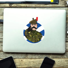 Black Watch Vinyl Waterproof Sticker, Lord Kitchener Design redplume