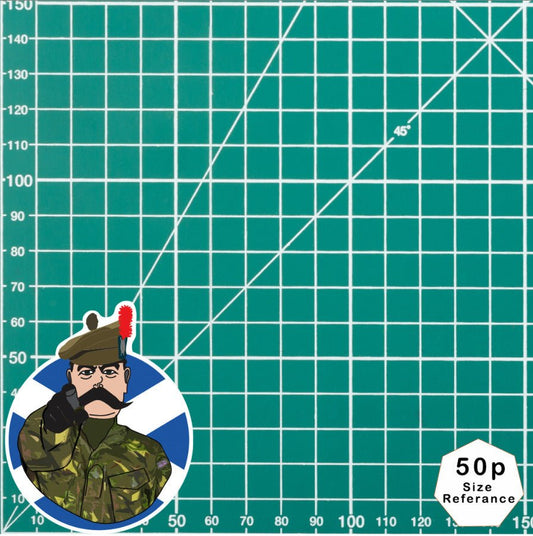 Black Watch Vinyl Waterproof Sticker, Lord Kitchener Design redplume