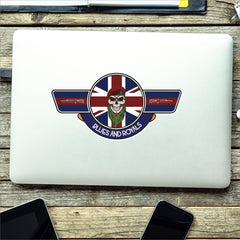 Blues and Royals Airborne UV Laminated Vinyl Sticker - Wings redplume