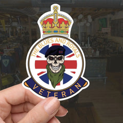 Blues and Royals Veteran UV Laminated Lord Kitchener & Beret Decal redplume
