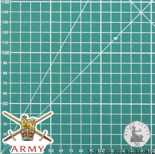 British Army Logo Waterproof Vinyl Stickers redplume