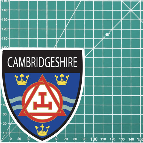 Cambridgeshire Masonic Holy Royal Arch Shield Sticker redplume