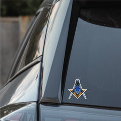 Cambridgeshire Masonic Sticker Square & Compass Union Vinyl Decal redplume
