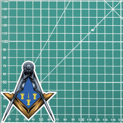 Cheshire Masonic Stickers Square & Compass Union Vinyl Decals redplume