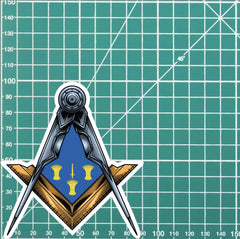 Cheshire Masonic Stickers Square & Compass Union Vinyl Decals redplume
