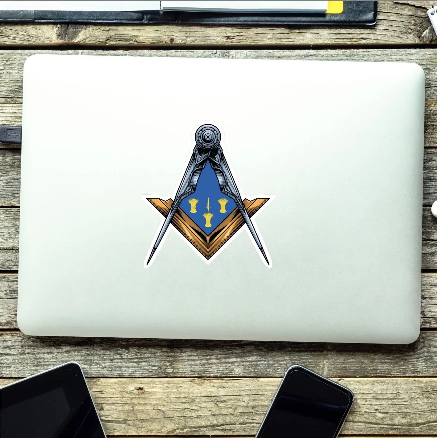 Cheshire Masonic Stickers Square & Compass Union Vinyl Decals redplume