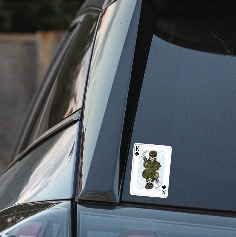 Coldstream Guards King of Spades Waterproof Vinyl Sticker/Decal 10cm redplume