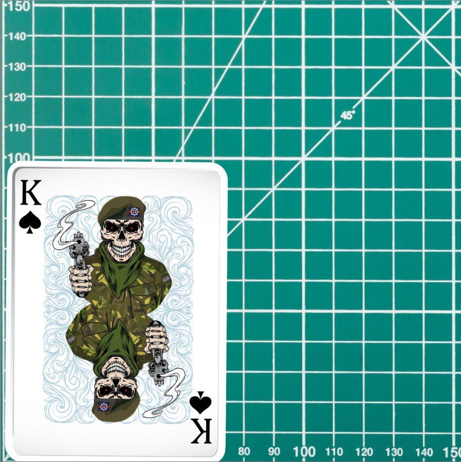 Coldstream Guards King of Spades Waterproof Vinyl Sticker/Decal 10cm redplume