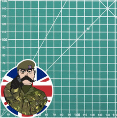 Coldstream Guards Vinyl Waterproof Sticker, Lord Kitchener Design redplume
