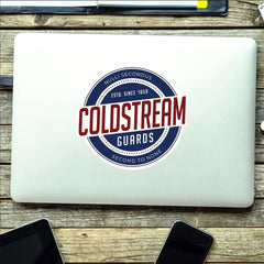 Coldstream Guards Waterproof Vinyl Sticker - Retro redplume