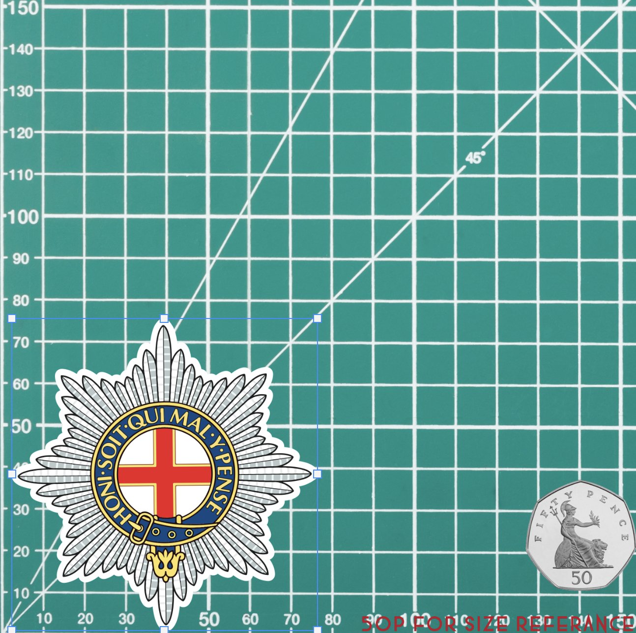 Coldstream Guards Waterproof Vinyl Stickers - FREE SHIPPING redplume